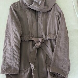 Lululemon Athletica Mauve Hooded Jacket with Belt